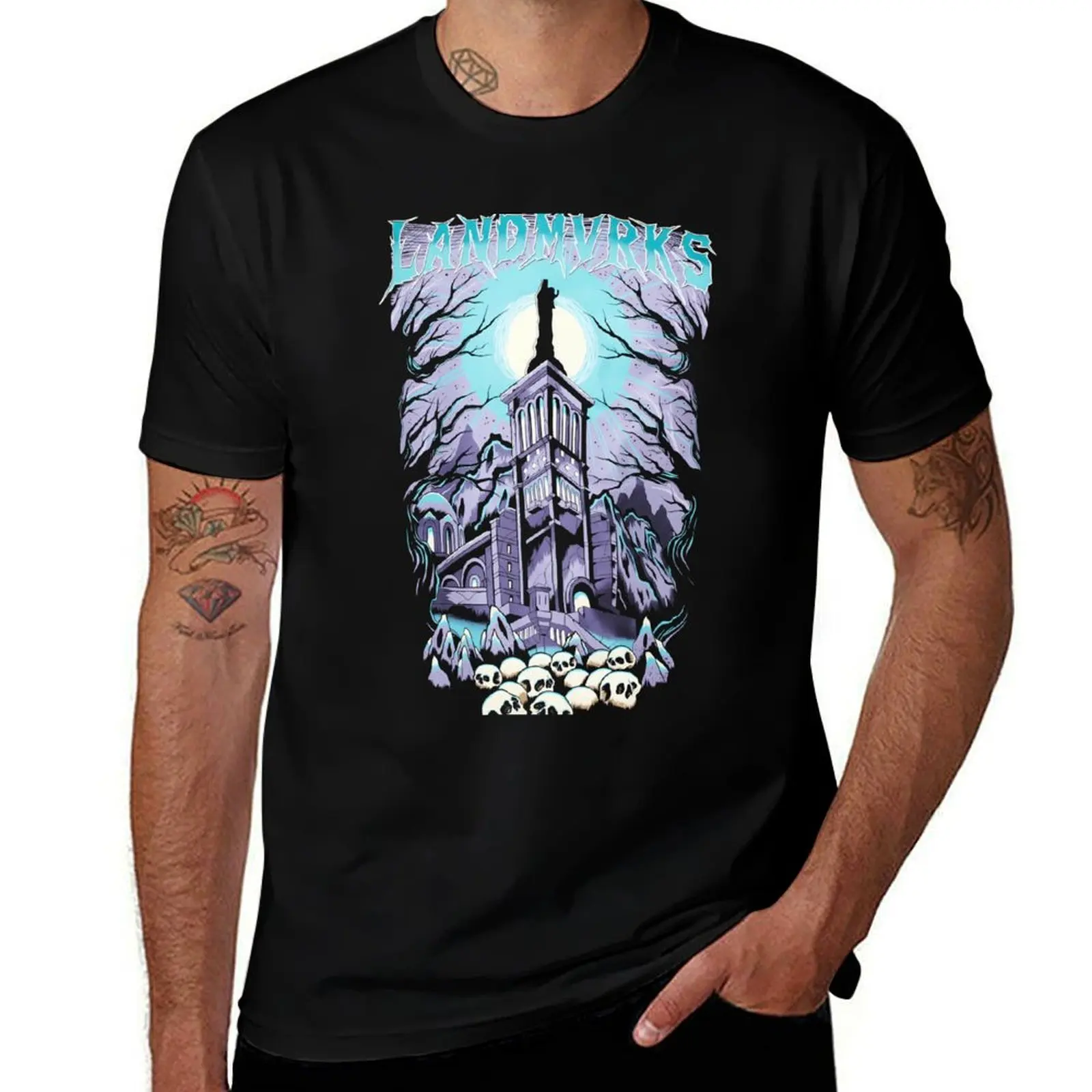 

LANDMVRKS - Skull Castle T-Shirt essential t shirt t shirt man plain man tshirt T-shirt
