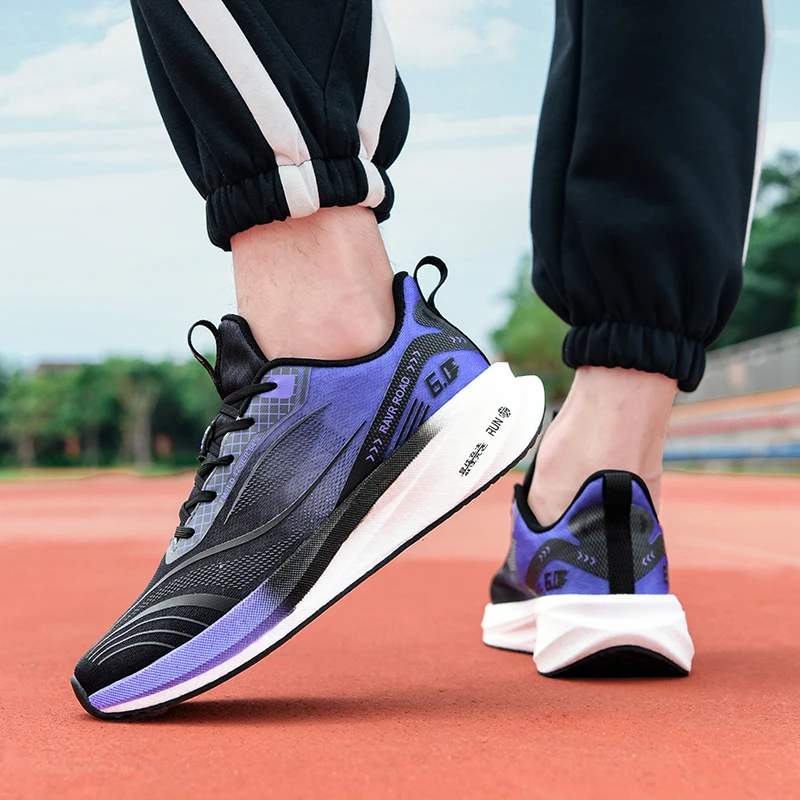 2024 Summer New Men Running Shoes Breathable Outdoor Jogging Shoes Shock-Absorbant Popcorn Shoes Comfortable Women Sneakers