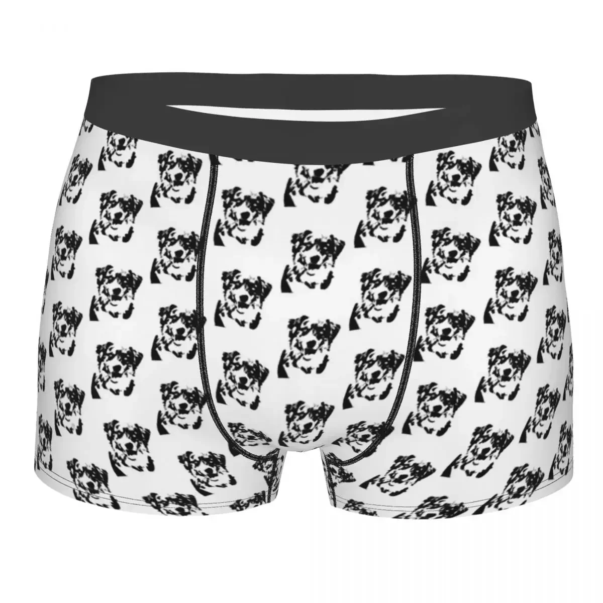 Australian Shepherd Meme Dog Doge Minimalist Australian Shepherd Underpants Cotton Panties Man Underwear Shorts Boxer Briefs