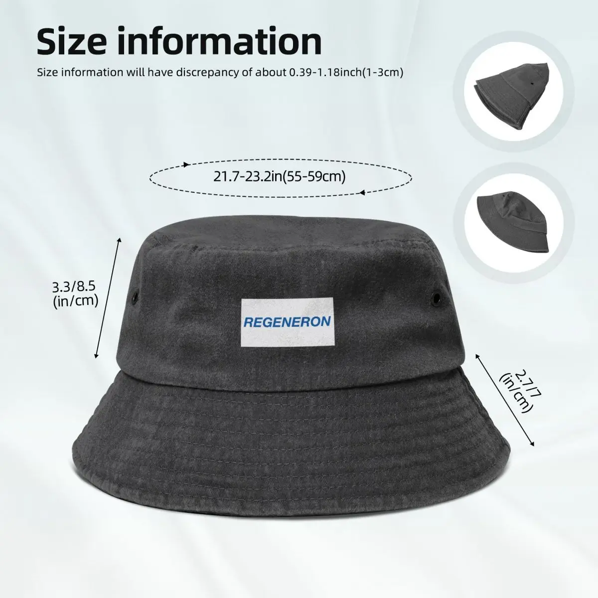 Regeneron Pharmacier Logo Bucket Hat, Custom Cosplay Hat, saída de praia das mulheres, chapéu dos homens