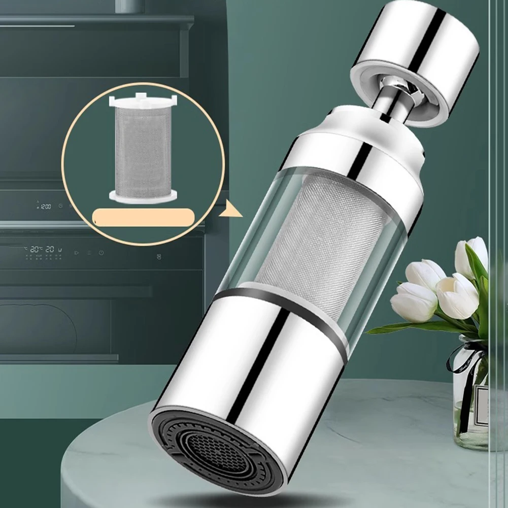 Household kitchen pipeline water purifier tap water filter metal construction with easy setup and dual flow switch