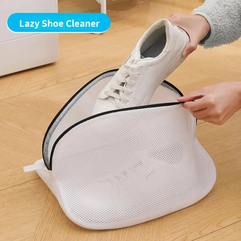 Shoe Washing Machine Laundry Bag Reusable Anti Deformation Sneaker Cleaning Net Pouch Protective Mesh Case for Home Travel Wash