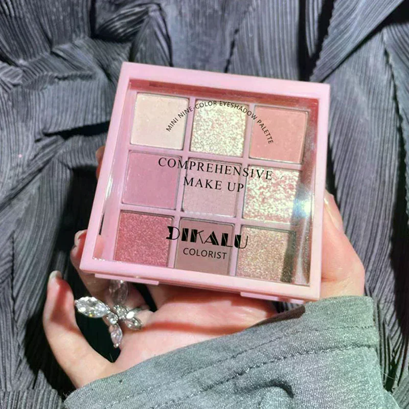 

DIKALU весна и лето новая палитра теней для век Oh Rosy девять сеток автофокус низкая насыщенность дымовая пудра розовая пластина