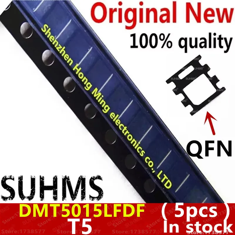 (5piece)100% New DMT5015LFDF T5 QFN-6