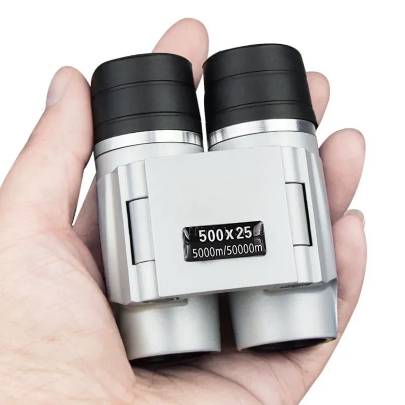 

500X25 Portable Hd Zoom 5000M/50000M Binoculars Telescope Powerful Folding Long Range Hunting Outdoor Camping Sports