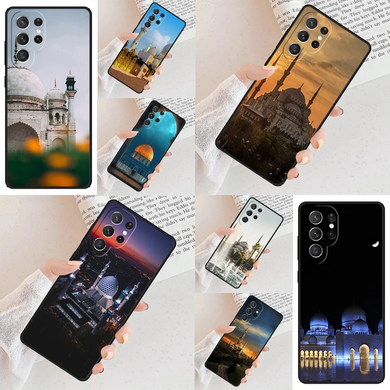 Muslim Mosque Phone Case For Samsung Galaxy S24 S23 S22 S21 Ultra S10 Note 10 Pro S20 Plus FE S9 S8 Cover