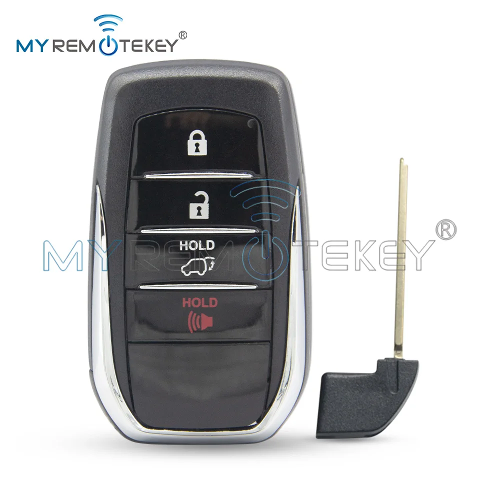 

REMTEKEY Smart key shell 4 button for 2018-2019 Toyota Land Cruiser PN 89904-60M80 FCC HYQ14FBA