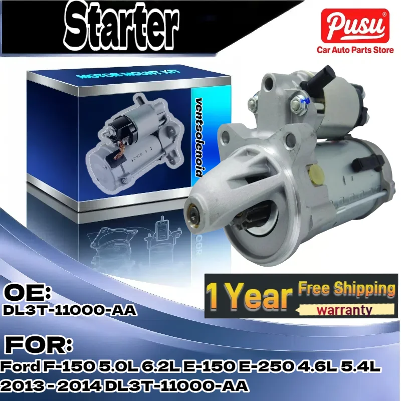 

For Ford F-150 5.0L/6.2L, E-150/E-250 4.6L/5.4L (2013-2014) | Starter Part DL3T-11000-AA