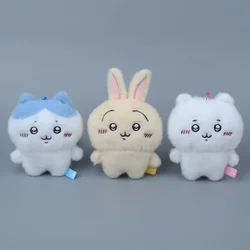 Boneca de pelúcia auto-depreciativa bonito, chaveiro para menina, decoração de pingente, kawaii, urso fúria, usagis, kawaii, presente, hachiwares, usagis, anime, 2024