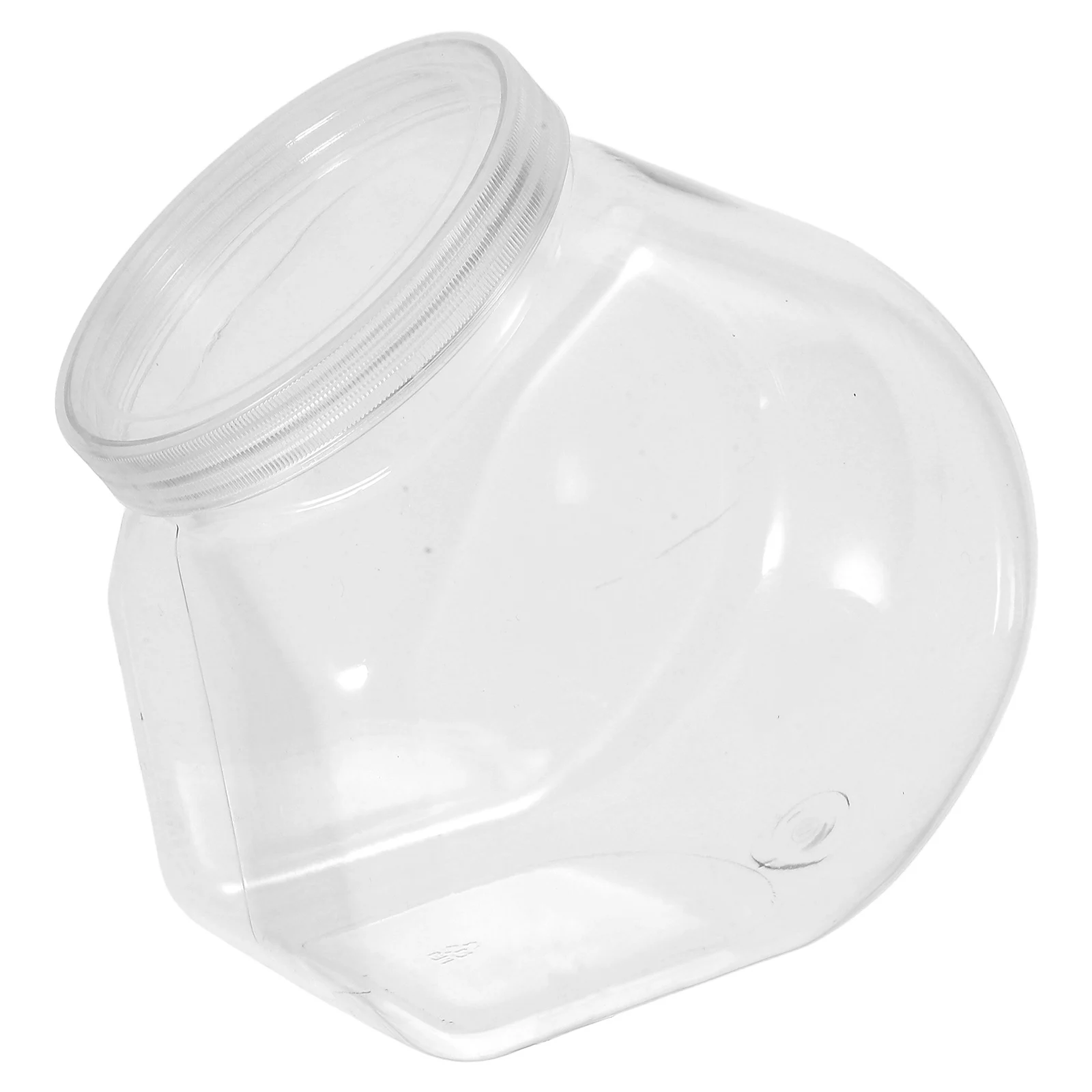 

Plastic Bottle Clear Widemouth Food Grade Storage Containers Reusable Sealed Bottles Liquids Cosmetics Camping Juice Slanted