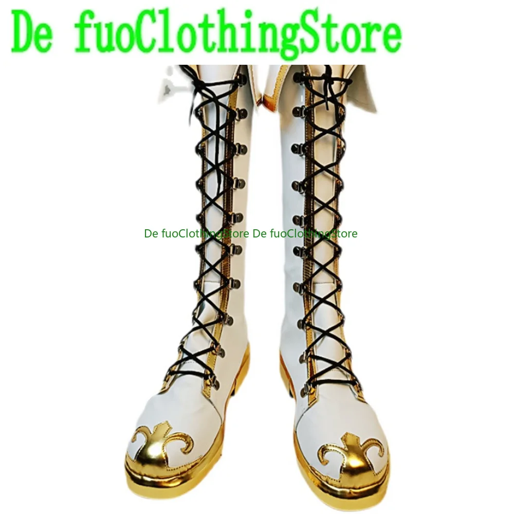 أحذية Defuo Pretty Derby McQueen التأثيرية أحذية لعبة أنيمي كرنفال حفلة الهالوين عيد الميلاد متجر الأحذية