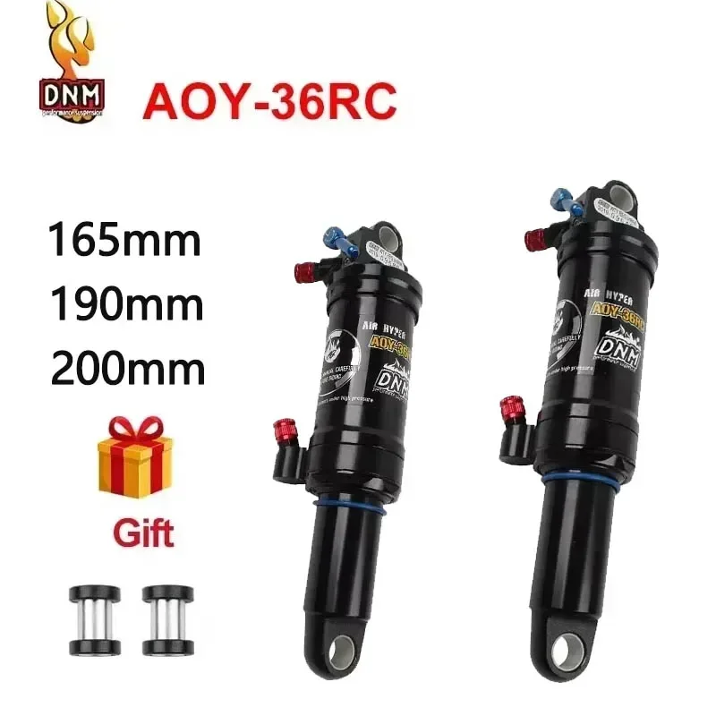 

DNM AOY-36RC MTB Shock Aosorber 165mm 190mm 200mm Soft Tail Manual Control Lockable Rebound Bicycle Air Rear Shock Cycling Part