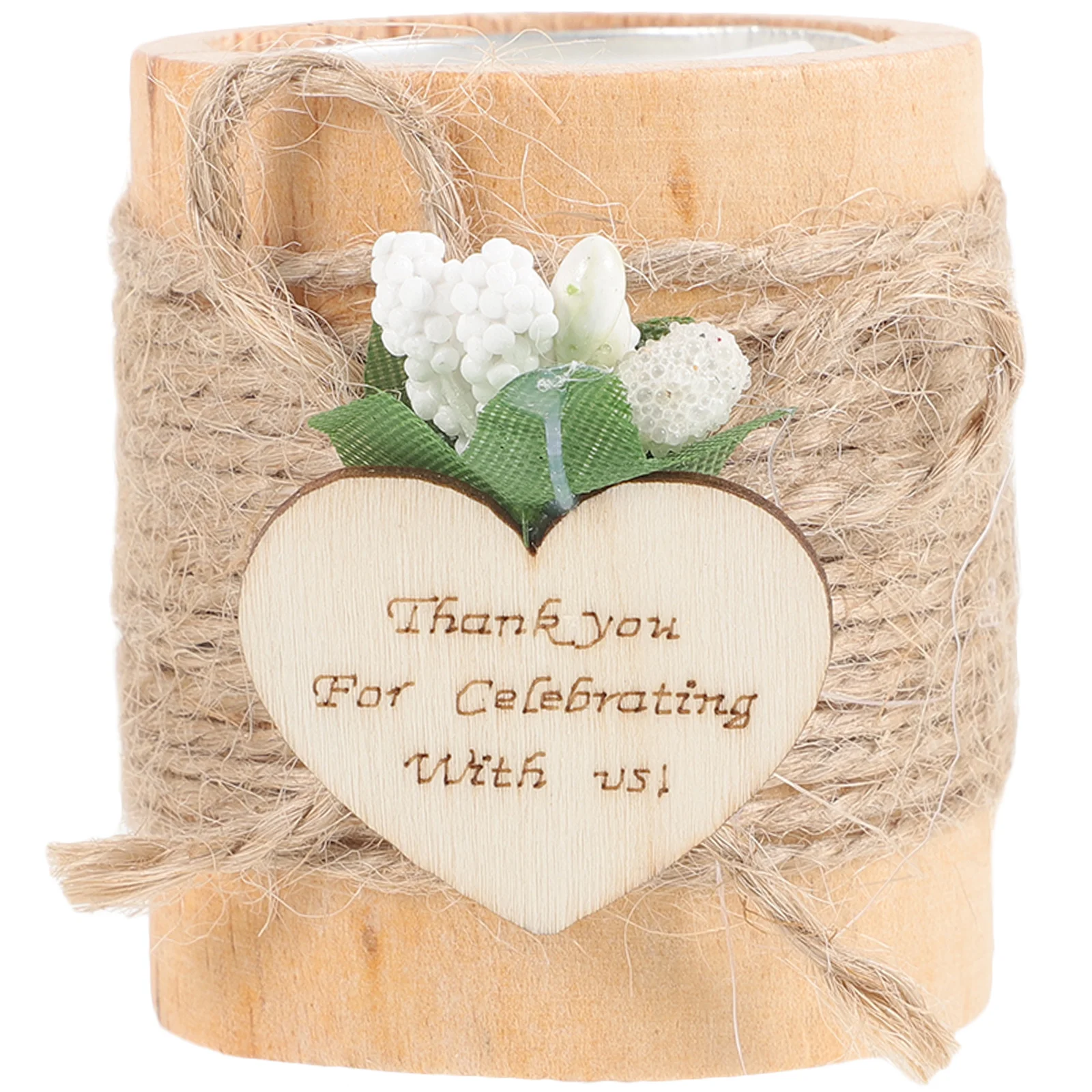 حامل خشبي صغير على الطراز الريفي حامل إضاءة الشاي لتزيين سطح المكتب وحفلات الزفاف وأعياد الميلاد والاحتفال بعطلات