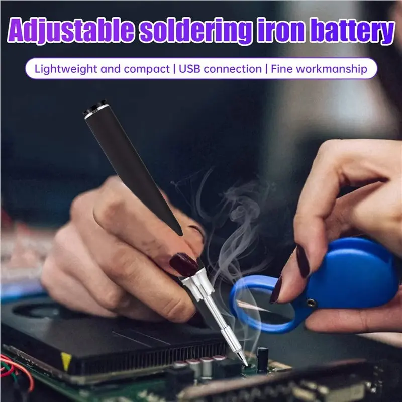 FULL-4X USB Rechargeable Electric Soldering Iron Pen - 510 Thread, 350Mah, Portable Electronic Welding Tool