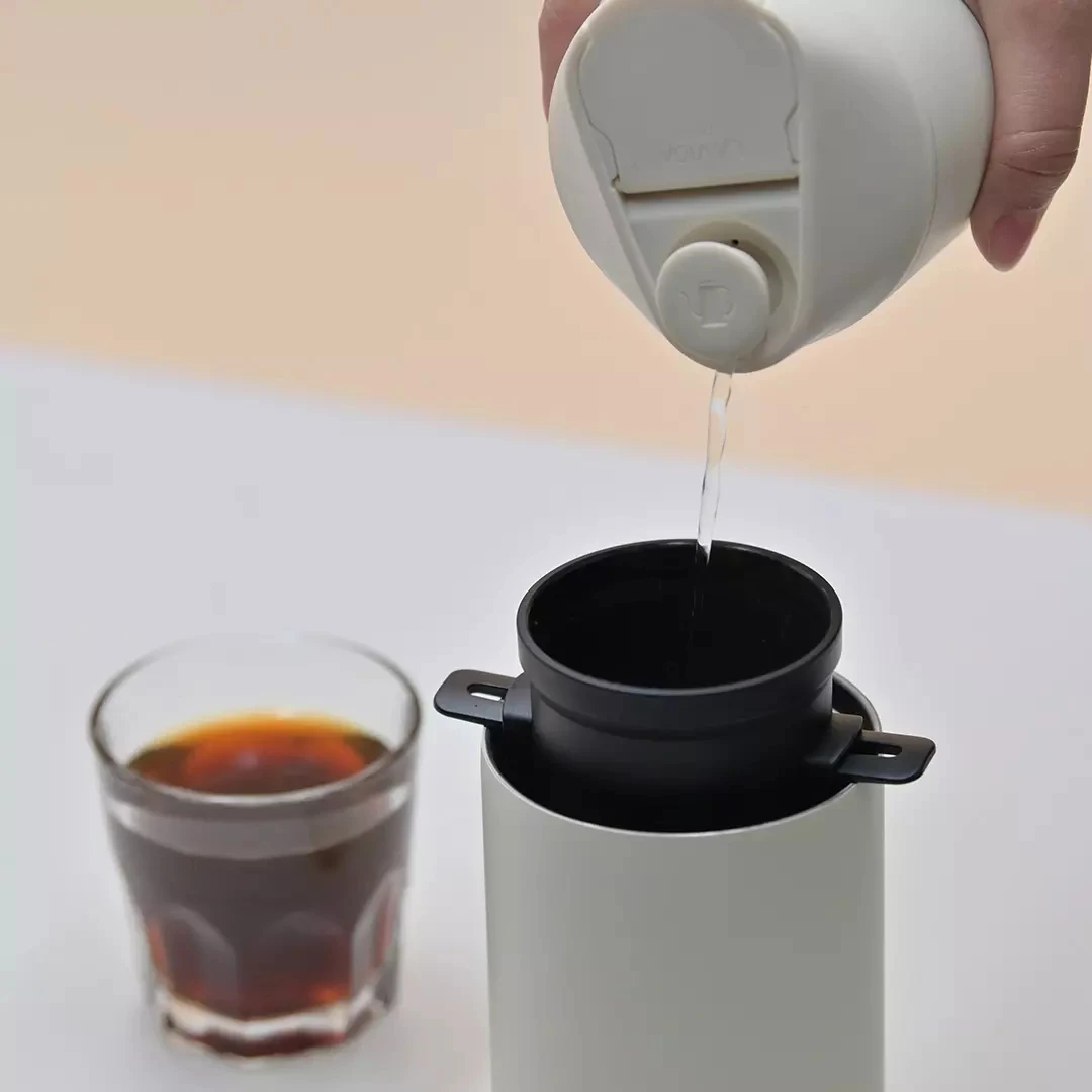 2 em 1 máquina de café portátil máquina de moer elétrica mini máquina de café expresso para viagem carro acampamento