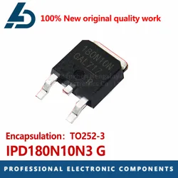 100% 정품 재고 전계 효과 튜브, IPD180N10N3 G 180N10N 43A 100V TO252 MOS 튜브, 20 개