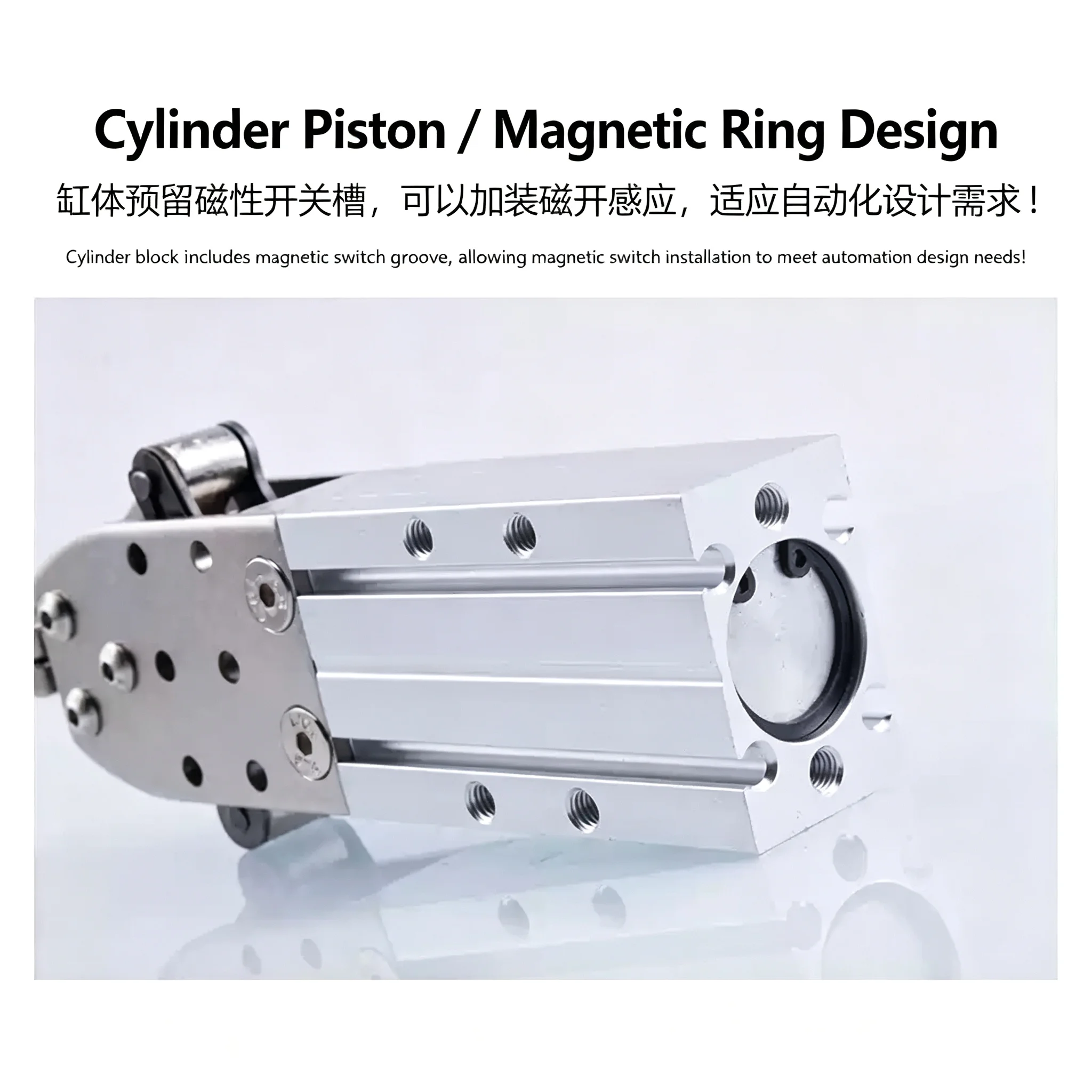 Single-acting Double-acting End Clamps Manipulator 2015D 1615D Pneumatic Cylinder Gripper for Robotic Machines