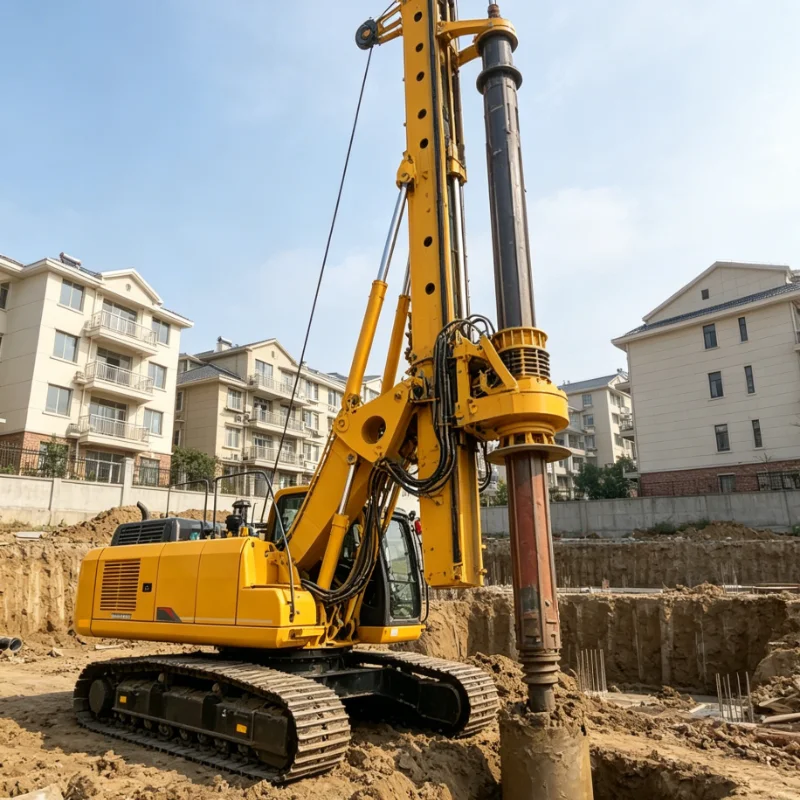 Customized Rotary Drilling Rig Heavy Duty Earth Auger Concrete Pile Driver Hydraulic System for Deep Hole