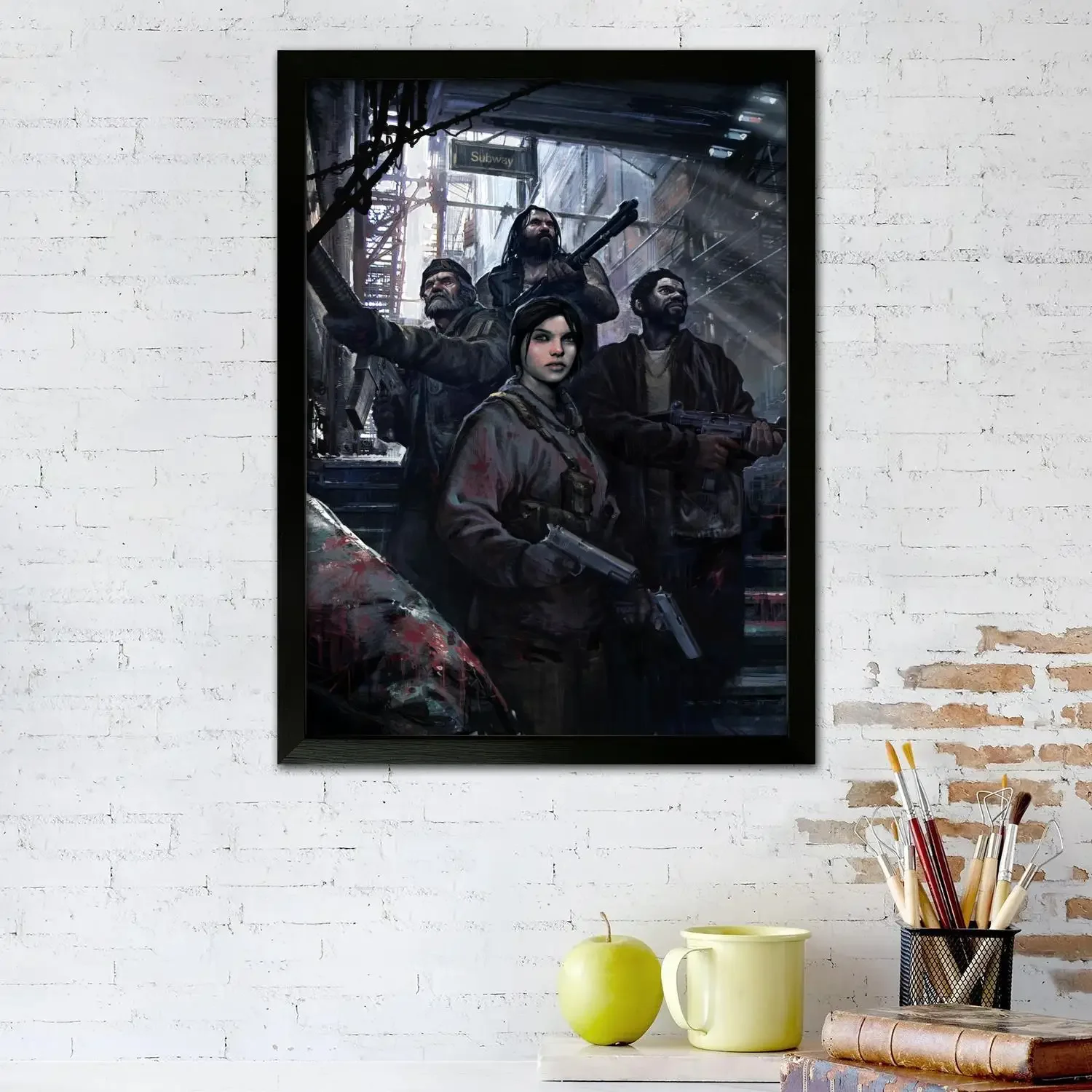 Left 4 Dead 2 Video Game Canvas Art Poster, Wall Art, Picture Print, Modern Family, Bedroom Decor, Posters,Decorative painting