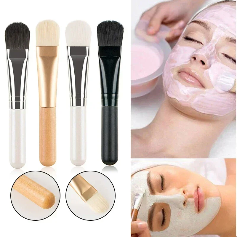 Cepillo para mascarilla Facial, pelo liso y suave, limpieza Facial, licuadora para el cuidado de la piel, aplicador de base, corrector, herramienta de maquillaje de belleza