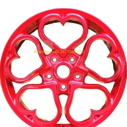 

Wholesale Price Hot Custom Heart Shape 17 18 19 20 Inch 5x120 Any Color Alloy Passenger Car Wheels