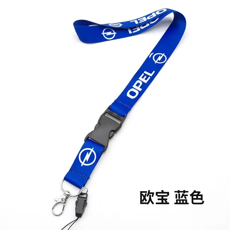 Lanyard de nailon con emblema impreso, llavero, accesorios para coche, regalo de moda para Opel Astra, Insignia, Mokka, Zafira, Corsa, Frontera