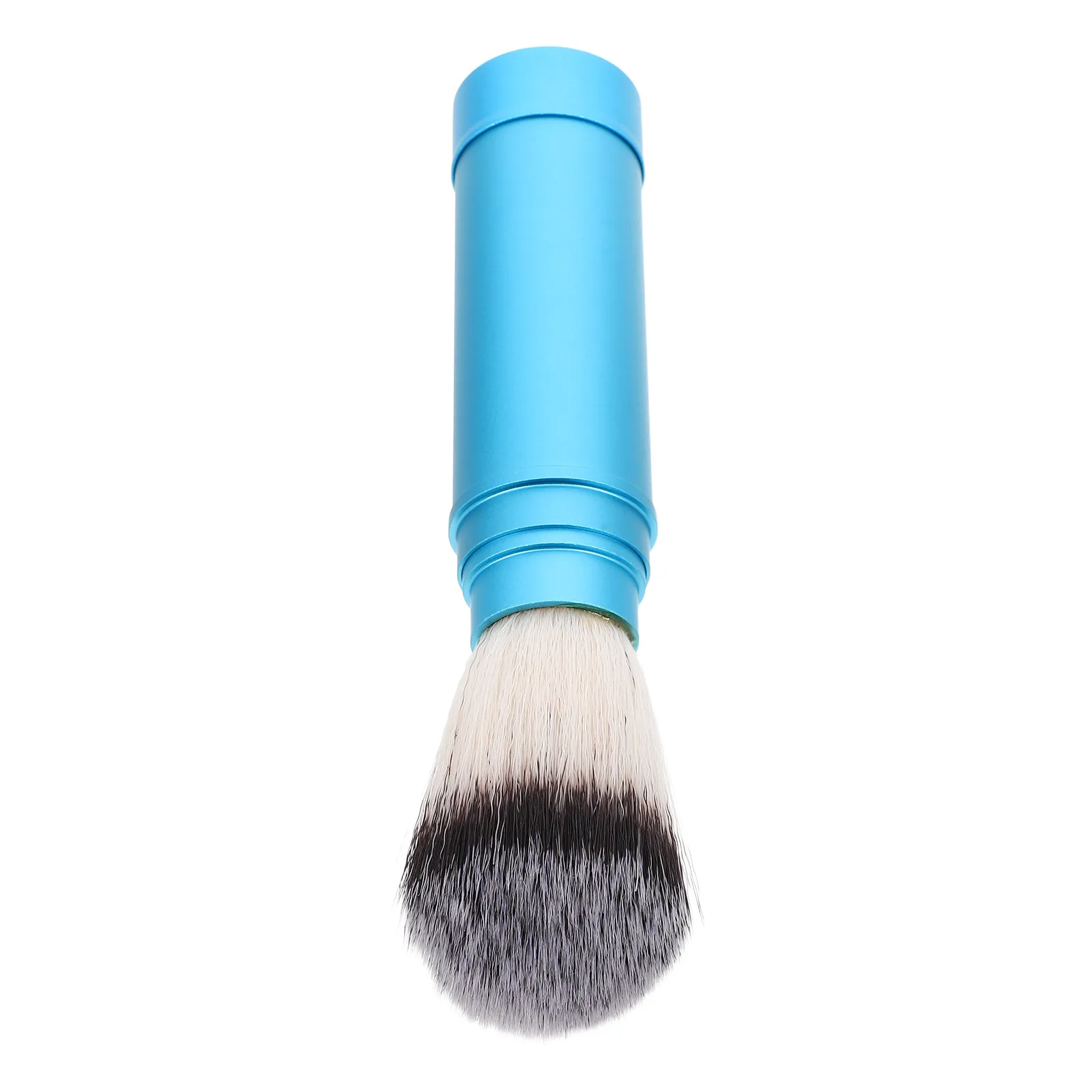 Portable Aluminum Shaving Brush Synthetic Bristles Travel Facial Foam Grooming Tool Men Wet Shave Facial Cleansing Brush
