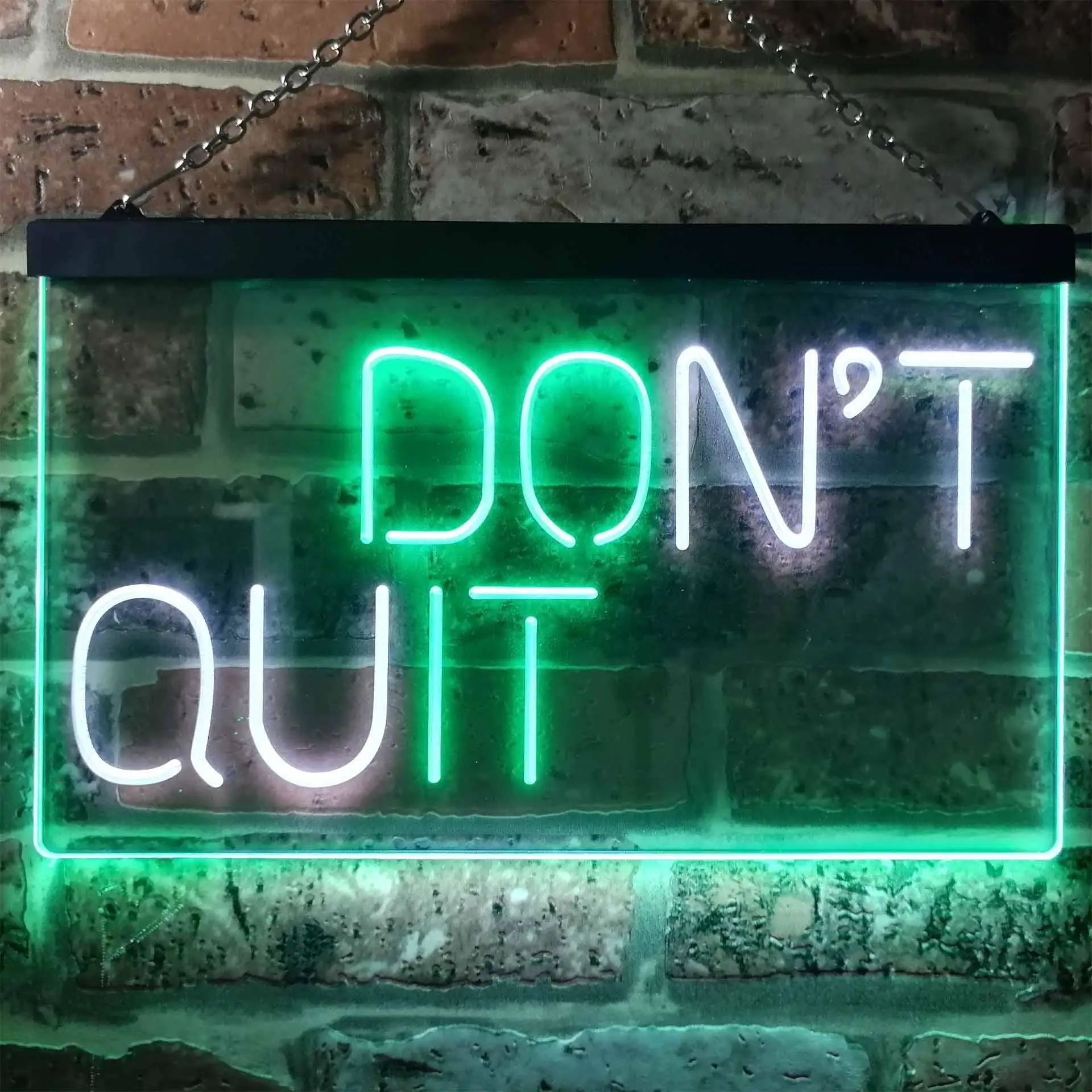 Don't Quit Do It Positive Dual Color Led Neon Sign st6-i3206