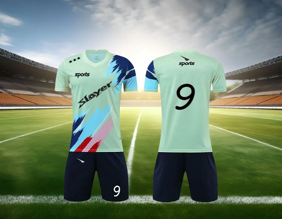 

2025 Hot Selling T-shirt Shorts Set Printed Football Shirt Children/adults Breathable Cool Jersey 2-piece Loose Training Suit