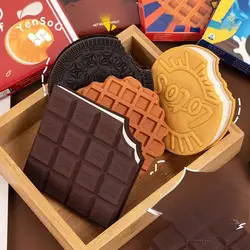Chocolate Fragrance Styling Notebook, Creative Mini Portable Notebook-Biscuit, Contains 80 pages of paper(With Packaging Box)