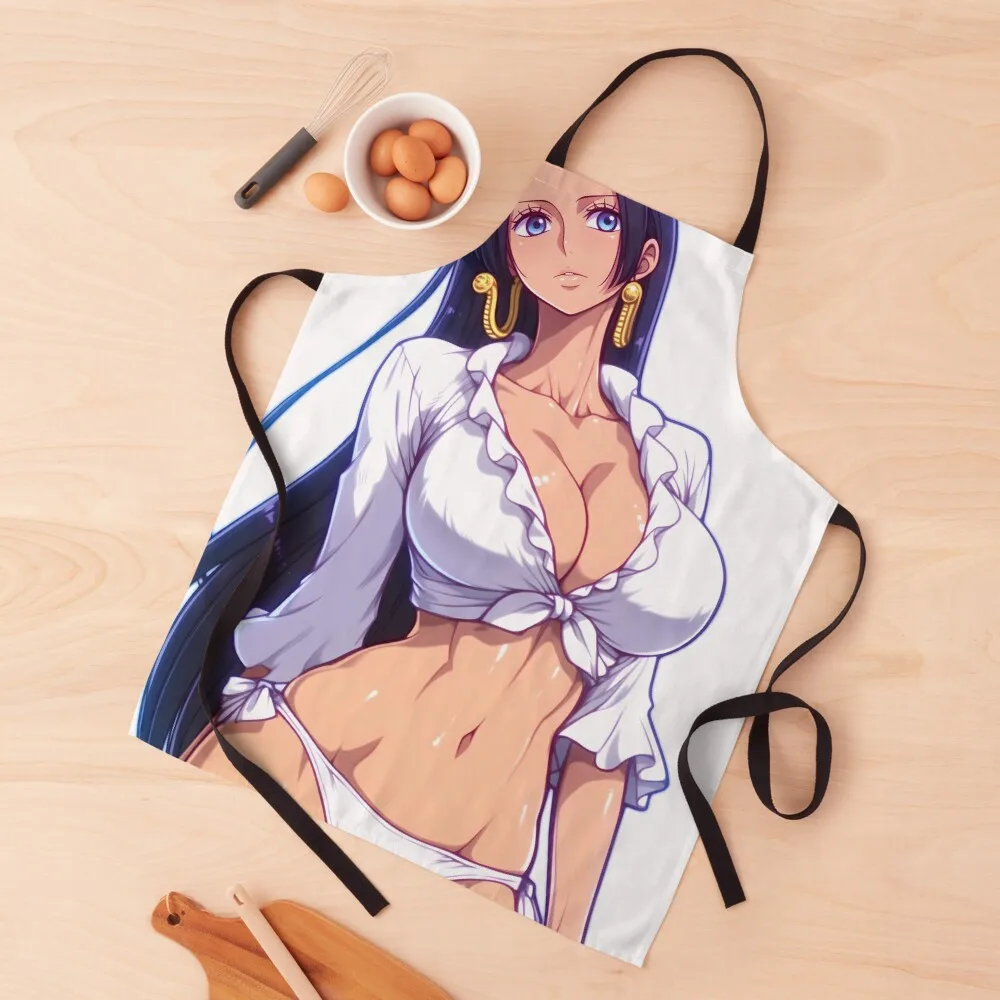 

Boa Hancock - 15 Apron For Cooking Chef Uniform Woman Kitchen Kawaii Accessories Apron