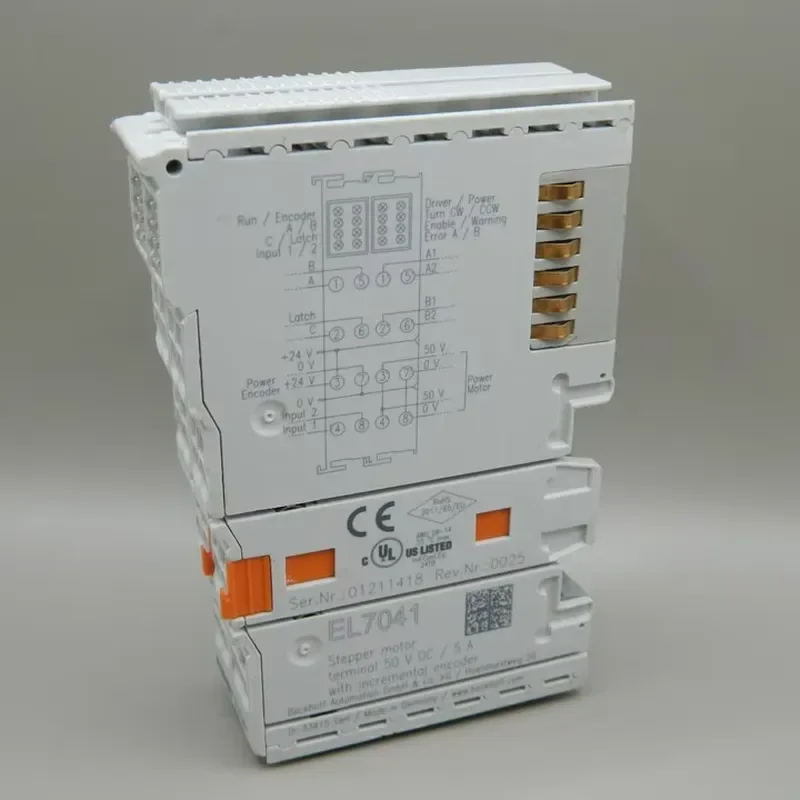 1x Beckhoff El7041 Motor Terminal 50vdc, 5a with Incr. Encoder