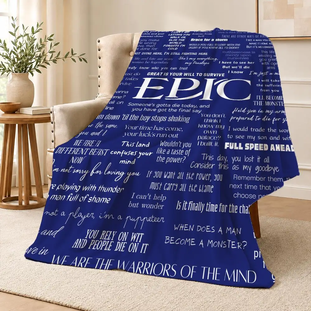 Music EPIC The Musical Odyssey Mythology Throw Soft Flannel Throw Blanket for Couch Bed Sofa Warm Cozy Lightweight All Season