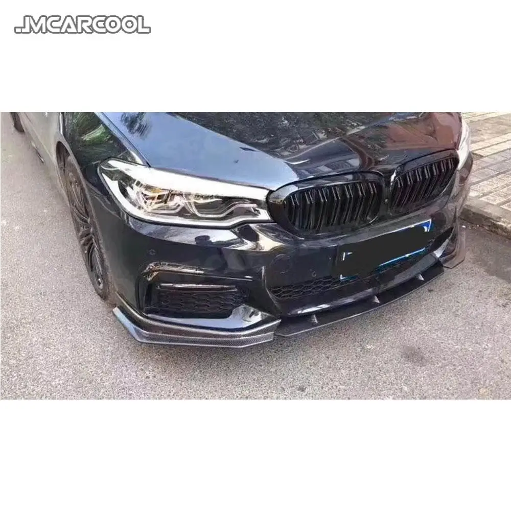 3ks uhlík vlákno přední lippe spoiler pro BMW 5 řada G30 G31 G38 M sport 2017 2018 2019 FD styl hlava hojnost brada dávat pozor