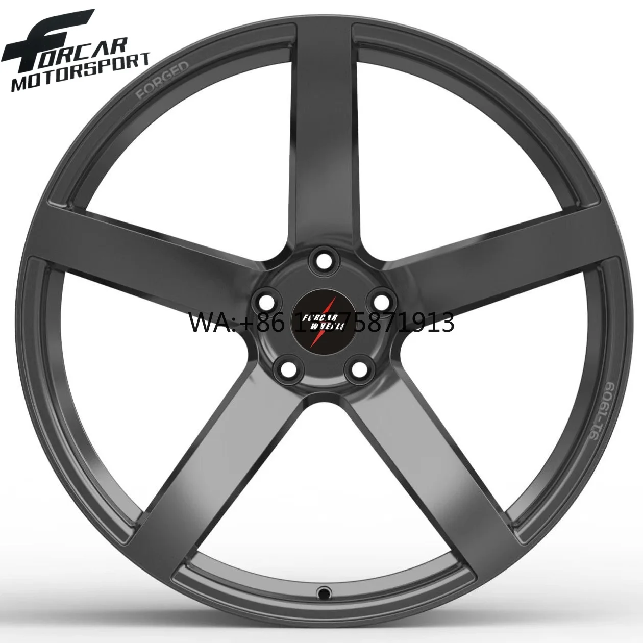 

Forcar Concave Design Passenger Car Gloss Black Lighting Weight 18 Inch T6061 5*112 5*114.3 5*120 Forged Wheels