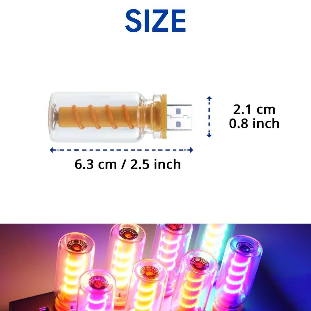 Touch Brightness Ambient Light LED USB Accent Easy Install Car Accessories Interior Decor Room Desk Decor Gift Idea Plug & Play