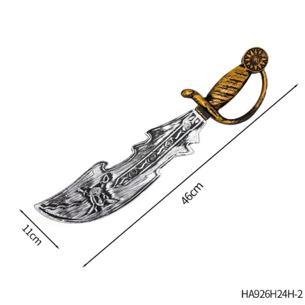 ชุดฮาโลวีนสไตล์โจรสลัด PESENAR: ผ้าปิดตา ถุงเท้าลายทางสูง มีดโจรสลัด และเครื่องประดับตกแต่งด้วยหัวดอกกุหลาบ