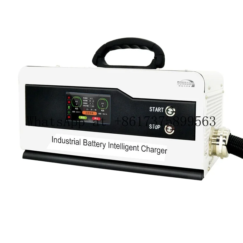 Adjustable 36V 48V 60V  Charger 30A 80A LiFePO4 16S 20S 24S Smart  Charger