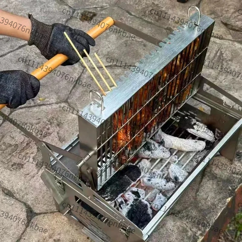 Flip Charcoal Barbecue Grill w - Camping Cooking Mesh review and price