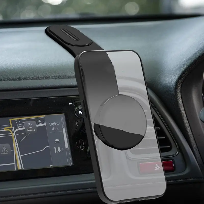 Car Phone Mount Magnetic Mobile Phone Car Mount 360 Rotation Air Vent Phone Cradle Bendable Car Phone Holder Mount For Dashboard