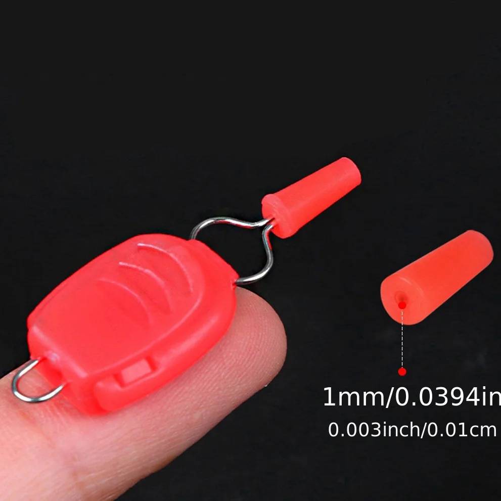 5/10/15pcs Updated Fishing Line Stopper Clip with silicone plug for Baitcasting Reel Spool Card Lines Device Tackle Accessories view 6