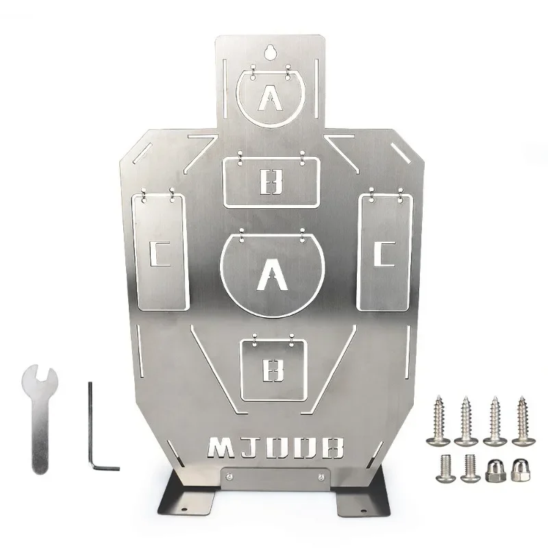 

Sports outdoor, foldable stainless steel target, full metal frame practice target hit, automatic rebound metal target
