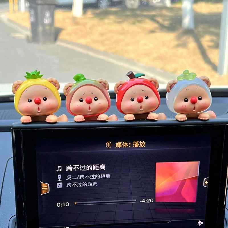 Beer Cub Oyo Animal Party Oyo Fruit Party Hipper Animal Hanger Ijs Mini Blind Box Party Doll Auto-interieur Ornament Geschenken