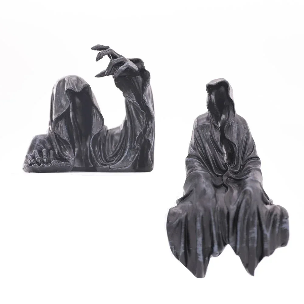 New Action Figurine Pvc The Grim Reaper Figure Dementor Mysterious Man in Black Anime Collection Ornament Model Doll Toys Gift