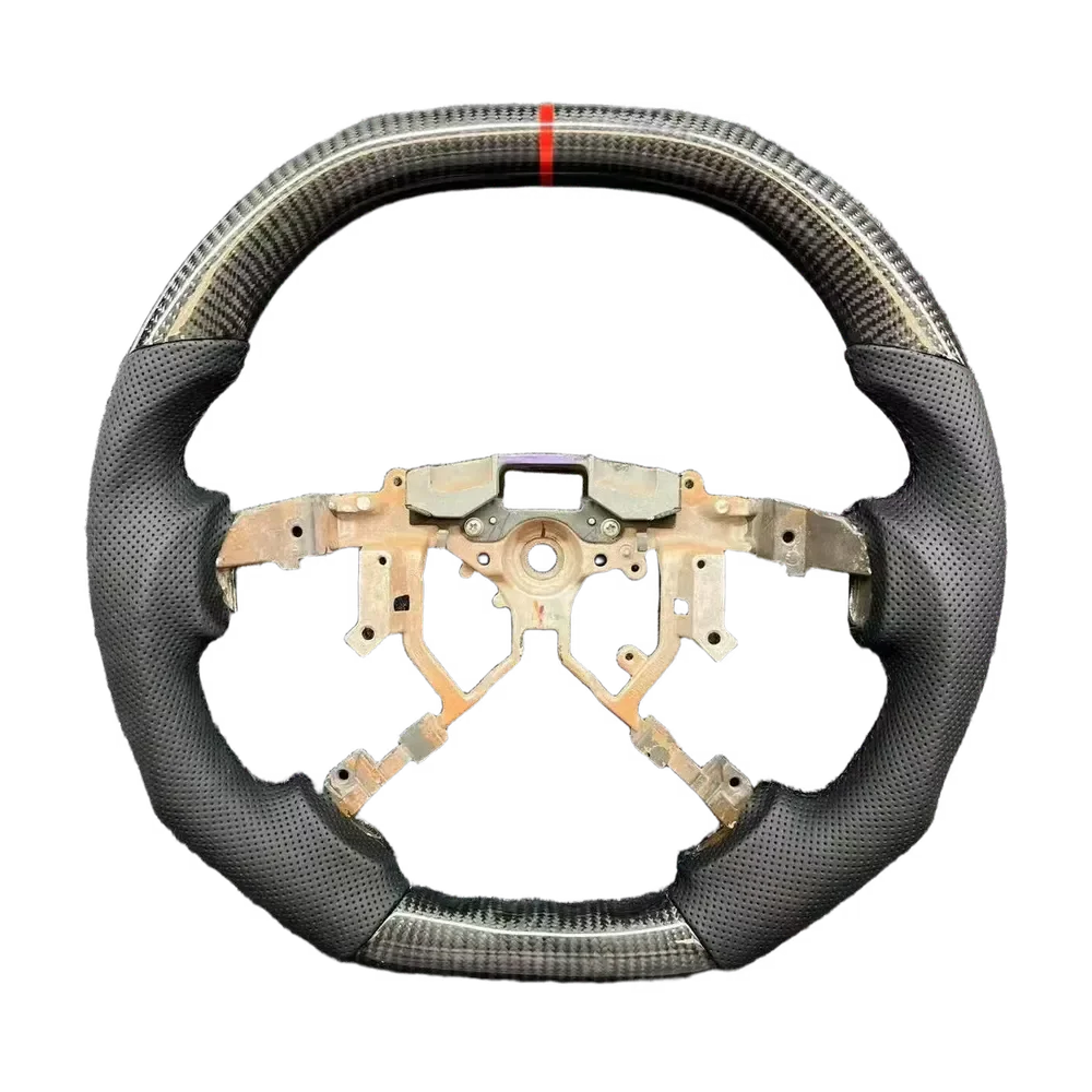 

Double-D Type Upper & Lower Flat Racing Style Carbon Fiber Steering Wheel Upgrade Parts Fit for Toyota Sequoia Without airbags