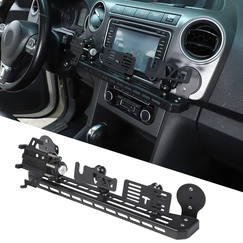 Dash Phone Holder Under Navigation Screen Expansion Platform Interior Car Accessories For Volkswagen Amarok 2011-2015
