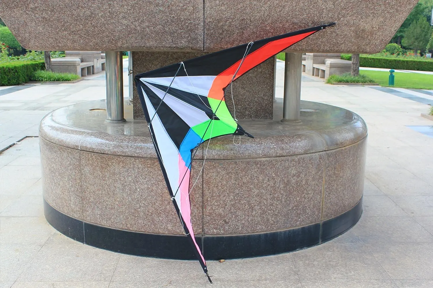 NEU kommen 48-Zoll-Regenbogen-Profi-Dual-Line-Stunt-Drachen mit Griff und Leine an. Good Flying Factory Outlet – Detail 3