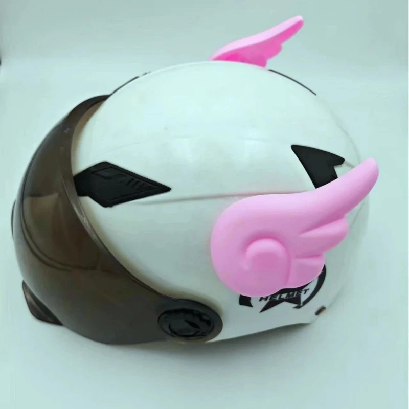1 pair Motorcycle decoration accessories stickers spray paint angel wings helmet wings girls battery car clockwork cute pattern view 5