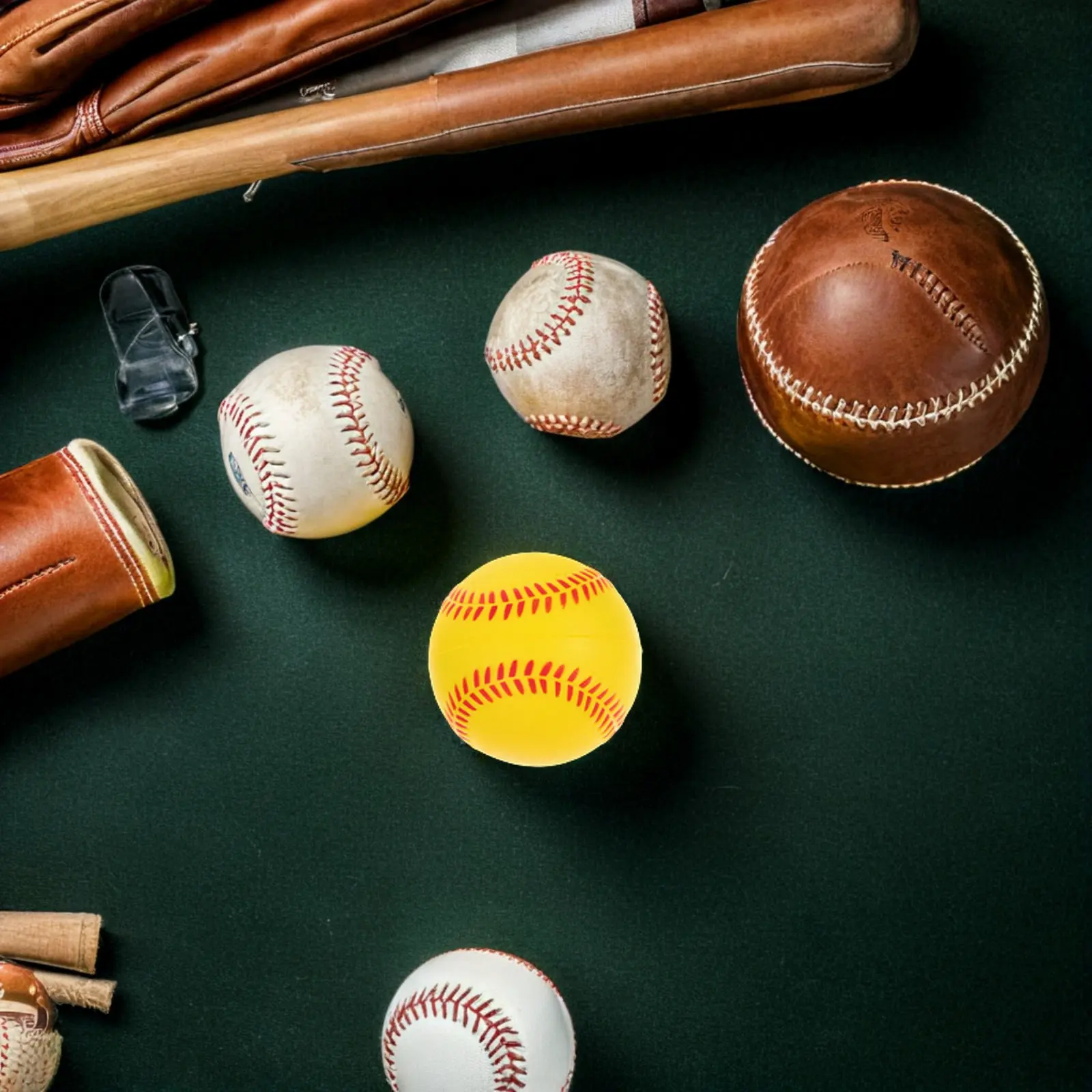 

Набор из 4 тренировочных бейсбольных мячей из ПУ-губки, цветные мягкие мячи для тренировок, мягкие софтболы для подростковых игроков, мягкие мячи для отработки ударов