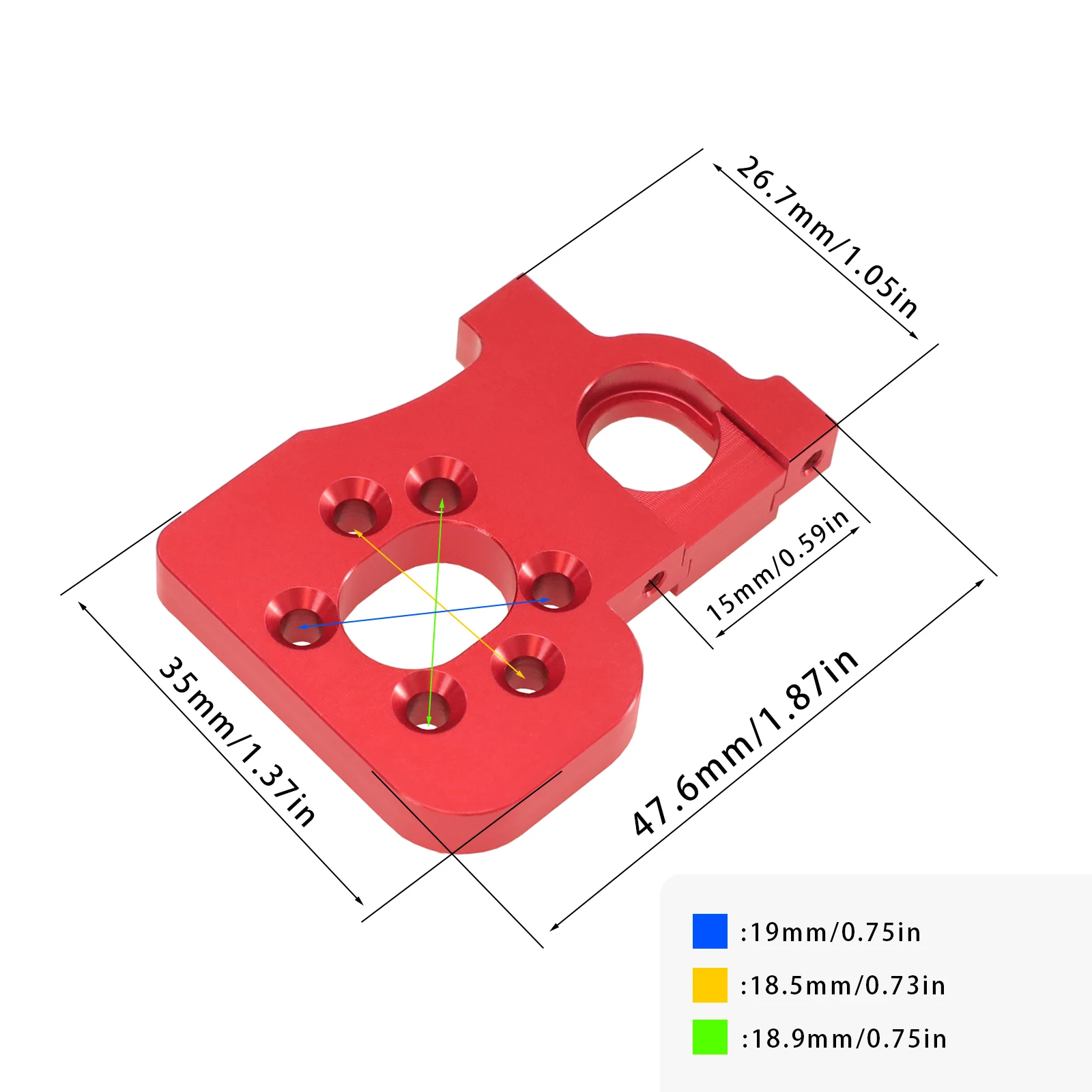 Metalowy uchwyt silnika bezszczotkowego do WLtoys 1/14 144001 144002 144010 1/12 124017 124016 124017 124019 Części do samochodów RC